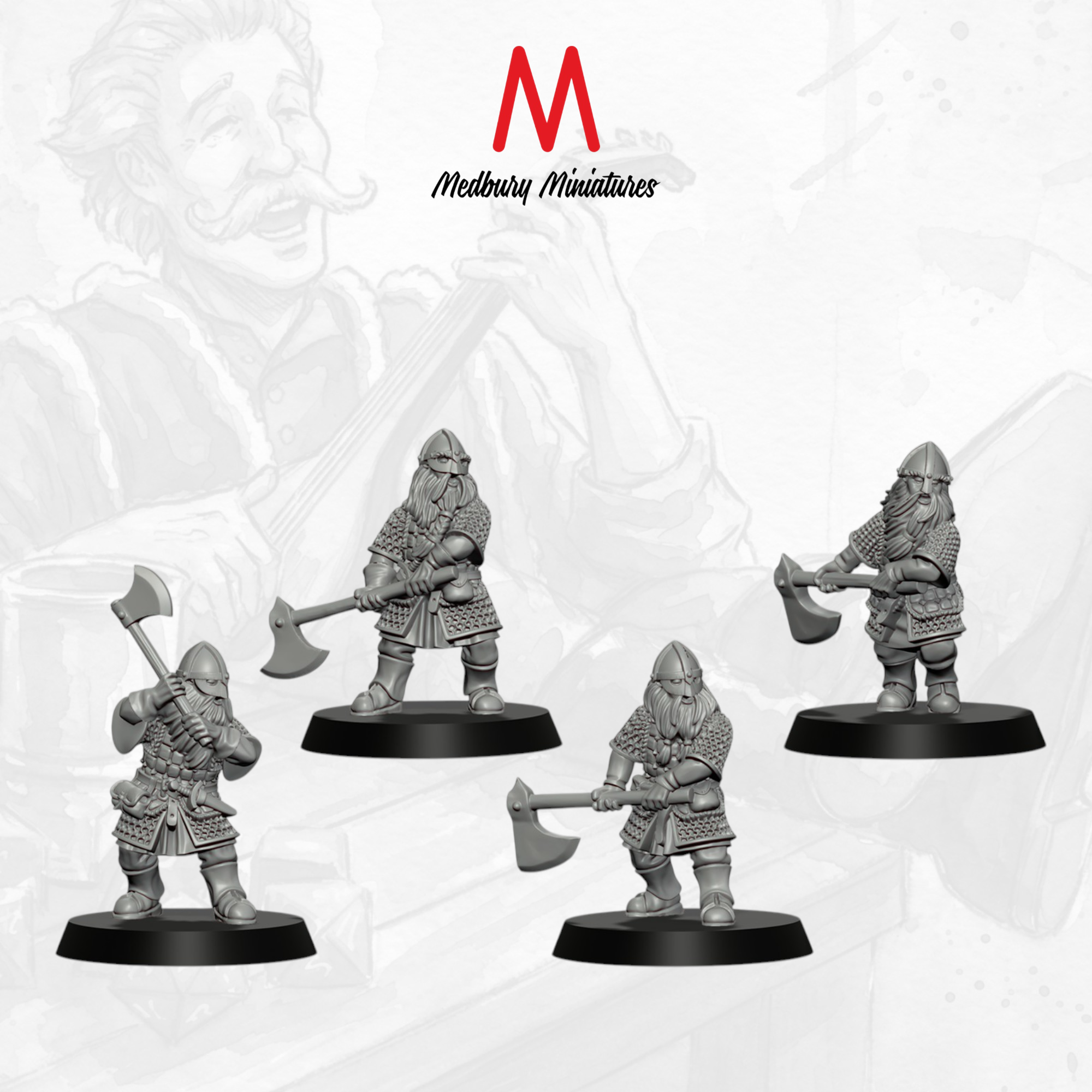 Dwarf Warriors with Two Handed Axes